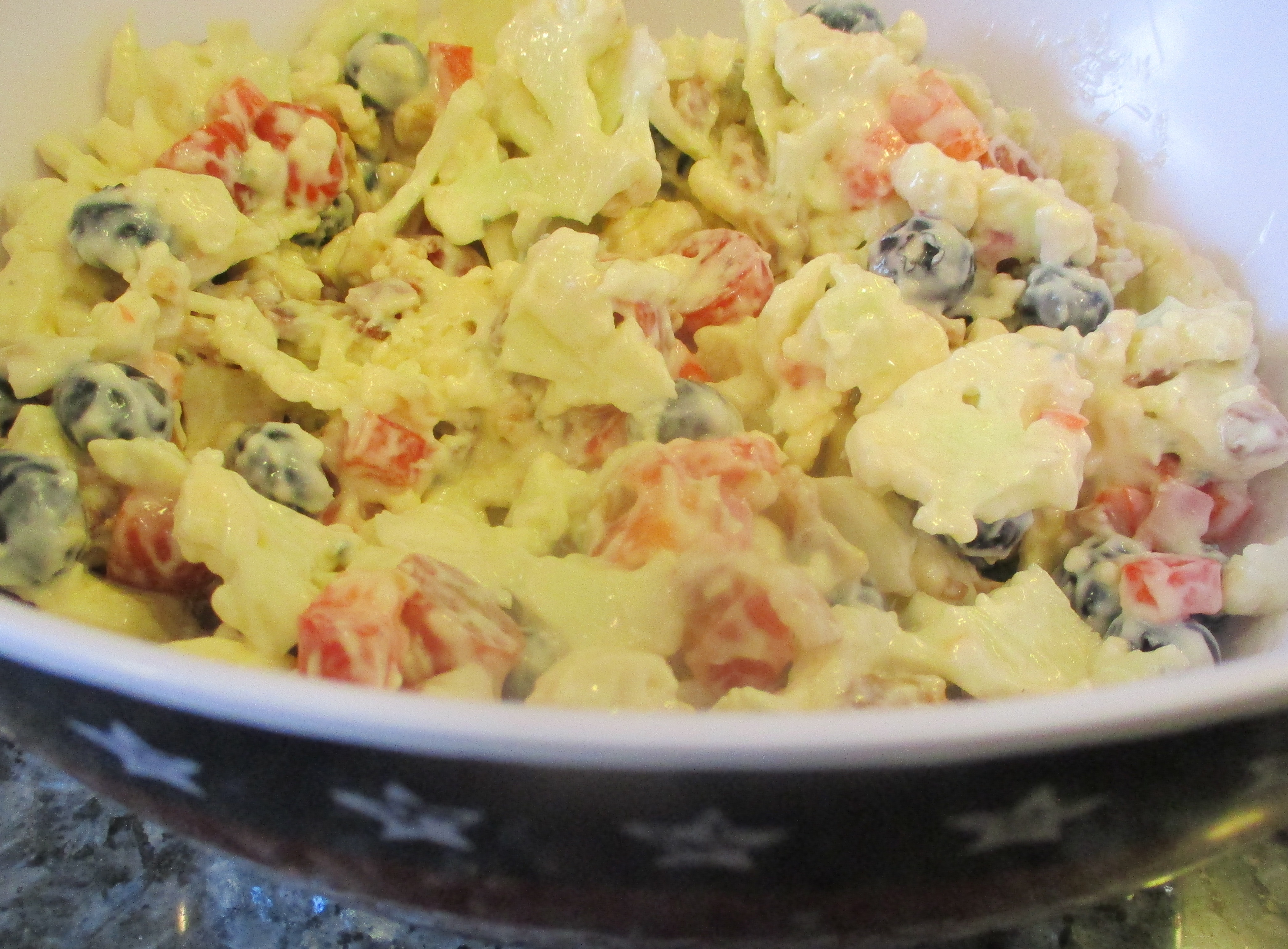 Red, White, & Blue Cauliflower Salad Recipe